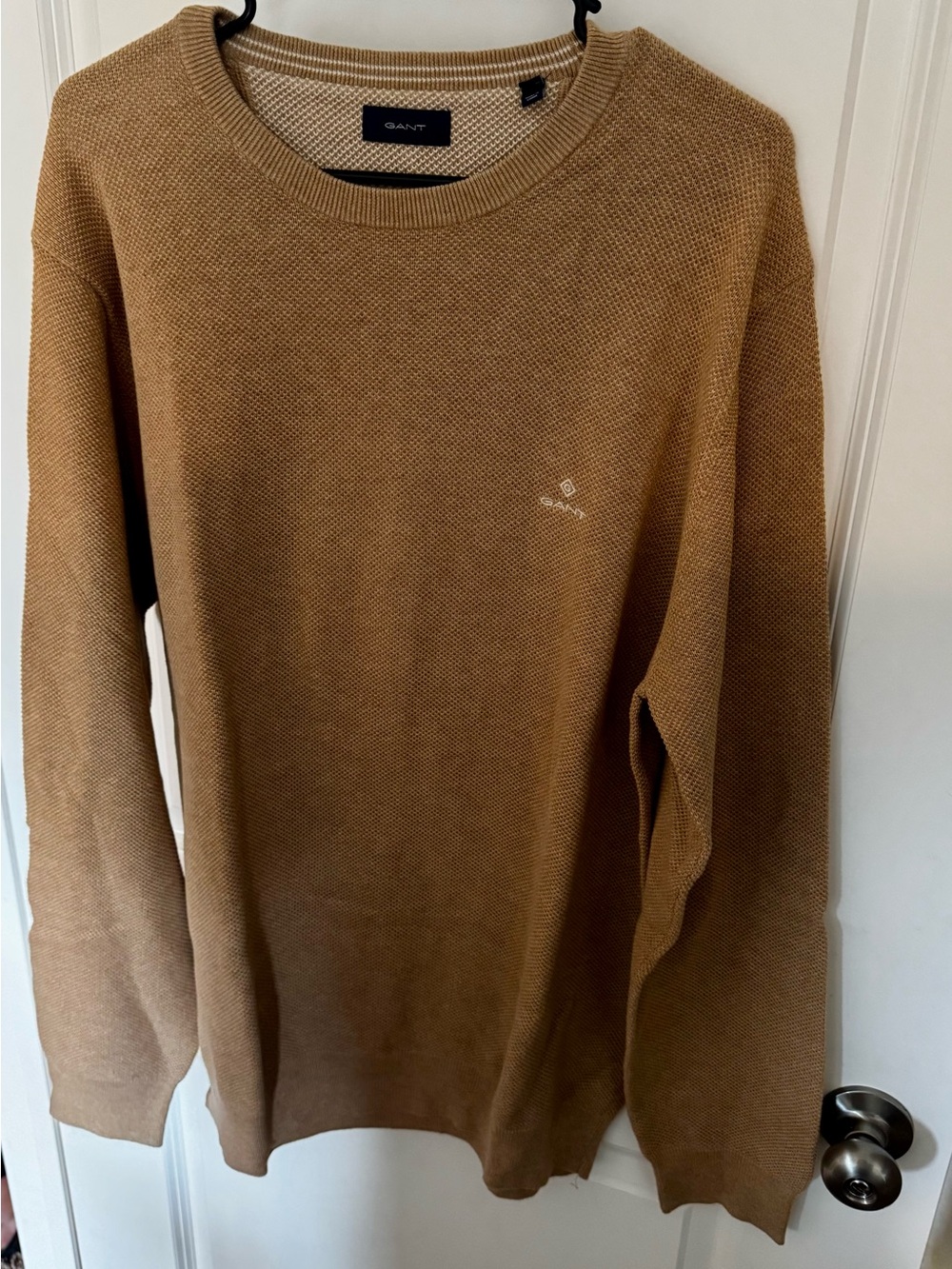 Gant Men's Crewneck Sweater - Camel Brown